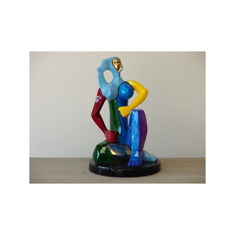 Décors Animaux en Bronze Statue bronze figurine moderne colorée -B47272
