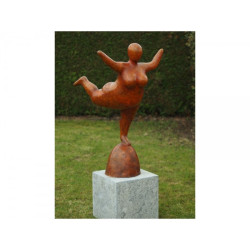 Décors Animaux en Bronze Statue bronze grande dame -B58778