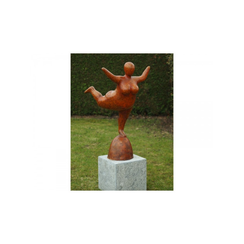 Statue bronze grande dame -B58778