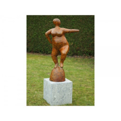 Décors Animaux en Bronze Statue bronze grande dame -B58780
