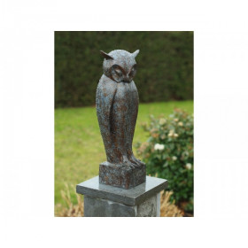 Statue bronze hibou -B94533