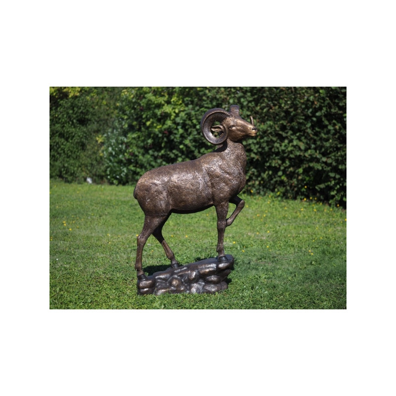 Décors Animaux en Bronze Statue bronze mouflon -B1295