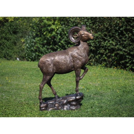 Décors Animaux en Bronze Statue bronze mouflon -B1295