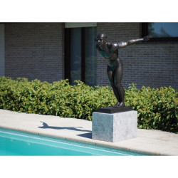 Décors Animaux en Bronze Statue bronze plongeur 'david -B1367 (2)