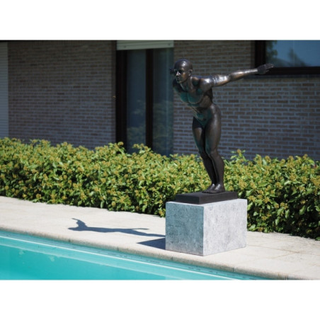 Décors Animaux en Bronze Statue bronze plongeur 'david -B1367