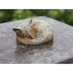 Décors Animaux en Bronze Statuette renard endormi 5cm