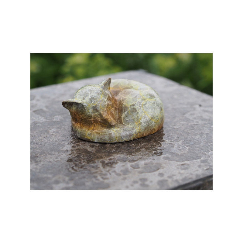 Décors Animaux en Bronze Statuette renard endormi 5cm