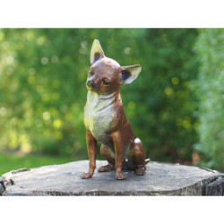 Décors Animaux en Bronze Statuette chihauhau bronze -AN9158BR-B (2)