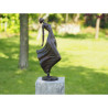 Statuette dame penchée en arrière bronze -AN2084BR-B