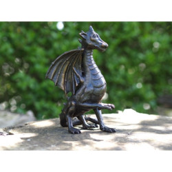 Décors Animaux en Bronze Statuette dragon bronze -BS1403B