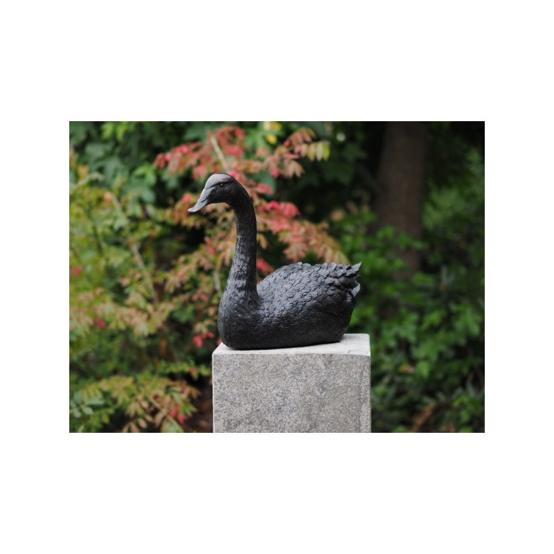 Statuette grand cygne bronze -AN1344BR-B