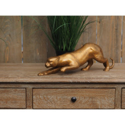 Décors Animaux en Bronze Statuette petit jaguar rampant bronze -AN2063BR-HP-S
