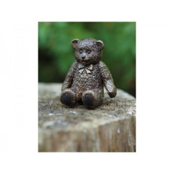 Décors Animaux en Bronze Statuette petit ours en peluche bronze -AN1529BR-B