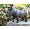 Statuette rhinocéros bronze -AN1352BR-B