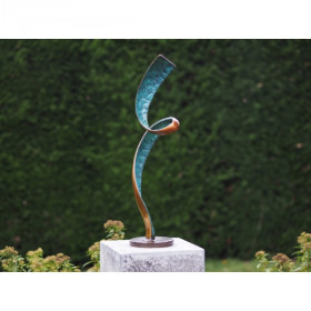 Statuette sculpture moderne 'helix bronze -AN1546BR-HP