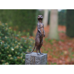 Décors Animaux en Bronze Statuette suricate bronze -AN1332BR-B (2)