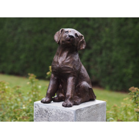 Statuette chiot bronze -AN4731BR-B