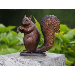 Décors Animaux en Bronze Statuette bronze Écureuil 21cm