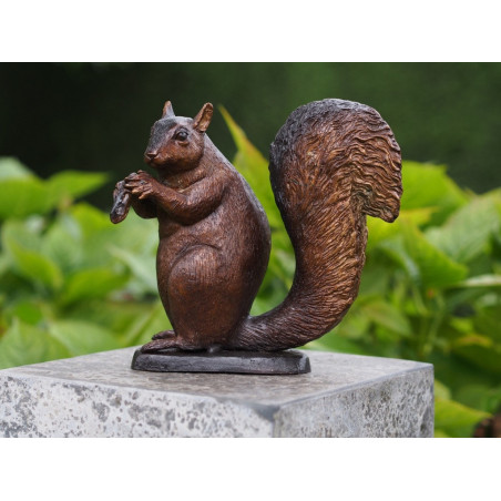 Décors Animaux en Bronze Statuette bronze Écureuil 21cm