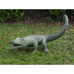 Décors Animaux en Bronze Statue bronze alligator 60cm
