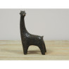 Décors Animaux en Bronze Statuette bronze petite girafe 17cm