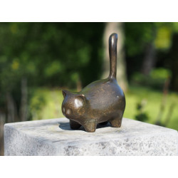 Décors Animaux en Bronze Statuette bronze petit chat 18cm