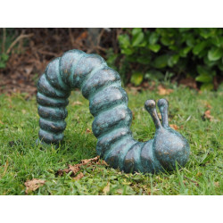Décors Animaux en Bronze Statuette bronze grande chenille 29cm
