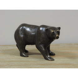 Décors Animaux en Bronze Statuette bronze ours 14cm