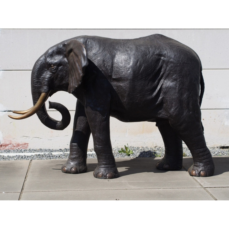 Décors Animaux en Bronze Statue bronze Éléphant 180cm