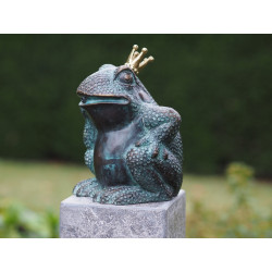 Décors Animaux en Bronze Statuette roi grenouille bronze -AN1323BR-V-F