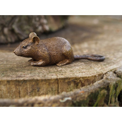 Décors Animaux en Bronze Statuette souris bronze -AN1327BR-B