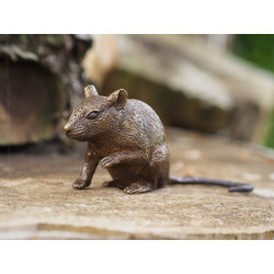 Décors Animaux en Bronze Statuette souris bronze -AN1328BR-B