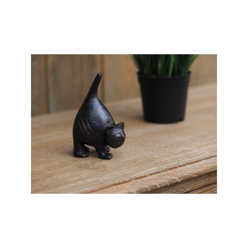 Statuette chat bronze -AN1326BR-B