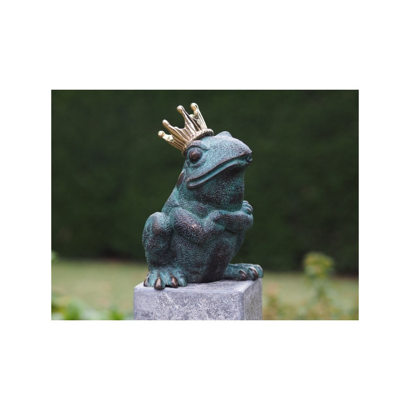 Statuette grenouille royale bronze -AN1322BR-V-F