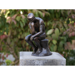 Décors Animaux en Bronze Statuette penseur de rodin 29 cm. bronze -AN1316BR-B