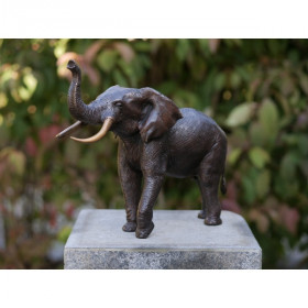 Statuette Éléphant l. 36 cm bronze -AN1310BR-B