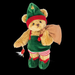 Animaux-Bois-Animaux-Bronzes propose Peluche Ours teddy bear coupe de noël 26 cm hermann teddy original -14827 2