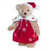 Peluche ours teddy mère noël 27 cm Hermann -14859 3