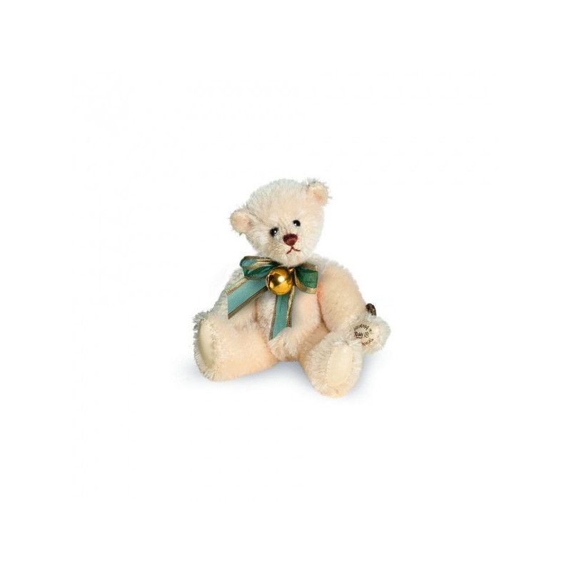 Animaux-Bois-Animaux-Bronzes propose Peluche ours teddy avec grelot 9 cm Hermann -15424 2