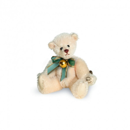 Animaux-Bois-Animaux-Bronzes propose Peluche ours teddy avec grelot 9 cm Hermann -15424 2