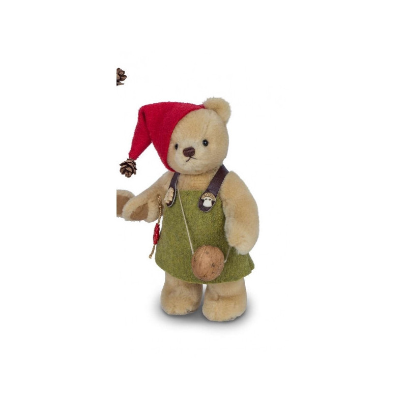 Animaux-Bois-Animaux-Bronzes propose Peluche Ours teddy bear gnome de forêt fille 20 cm hermann teddy original -11741 4