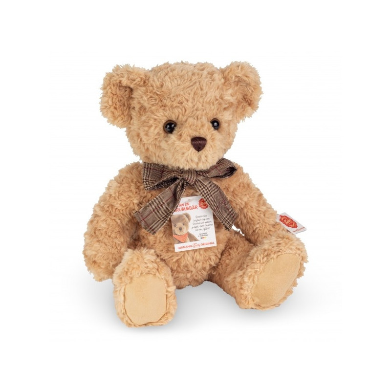 Peluche ours teddy beige 35 cm avec buiteur hermann teddy collection -91373 3