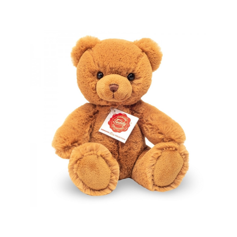Animaux-Bois-Animaux-Bronzes propose Peluche ours teddy marron 20 cm Hermann -91393 1