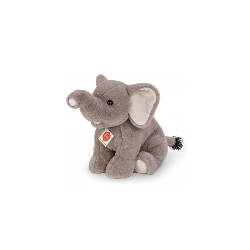 Peluche éléphant assis 35 cm hermann teddy collection -90742 8
