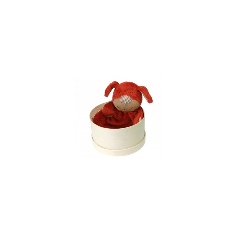 Animaux-Bois-Animaux-Bronzes propose Chien orange "simpleton" 25 cm Les Petites Marie -SIM0CHI