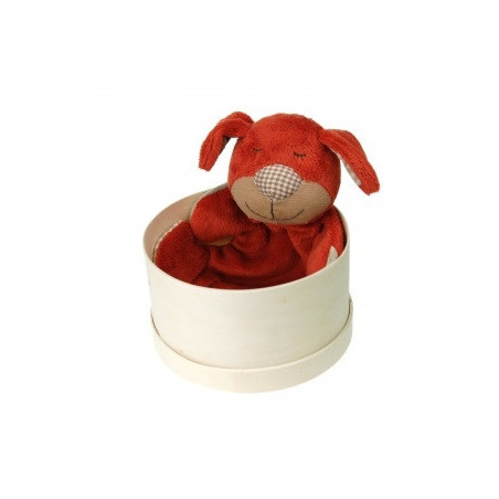 Animaux-Bois-Animaux-Bronzes propose Chien orange "simpleton" 25 cm Les Petites Marie -SIM0CHI