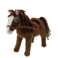 Cheval marron, 25 cm, & son box Les Petites Marie -RET0CHEMAR