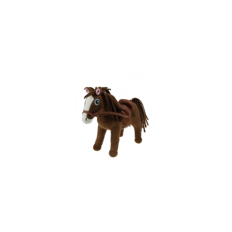 Cheval marron, 25 cm, & son box Les Petites Marie -RET0CHEMAR