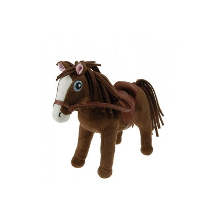 Cheval marron, 25 cm, & son box Les Petites Marie -RET0CHEMAR