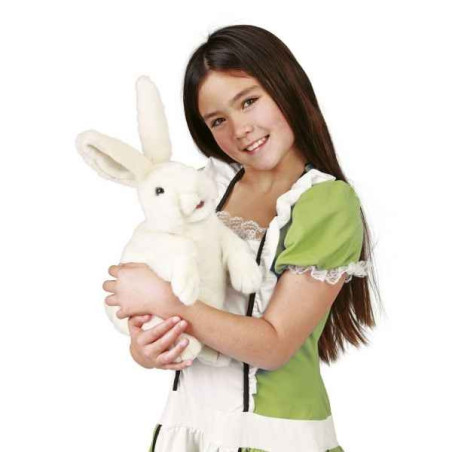 Marionnette animaux Folkmanis Lapin blanc debout -2868